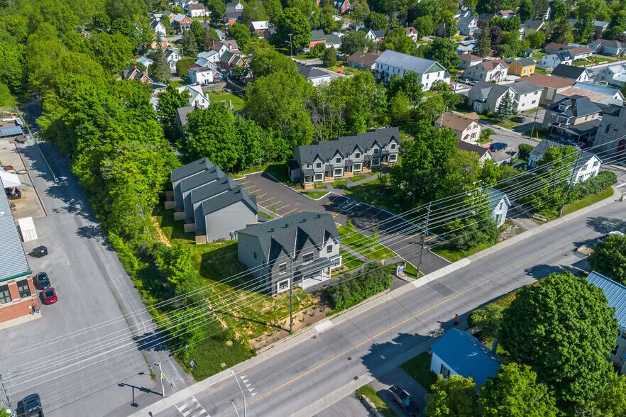 A bird's eye view of the new Lilac & Main townhome development
